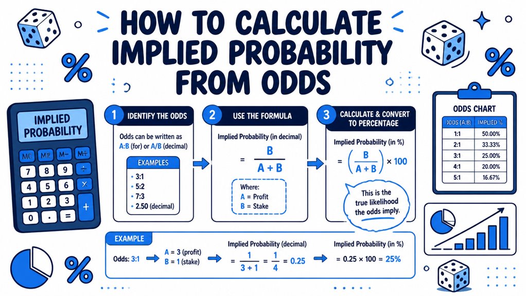 How to Calculate Implied Probability From Odds